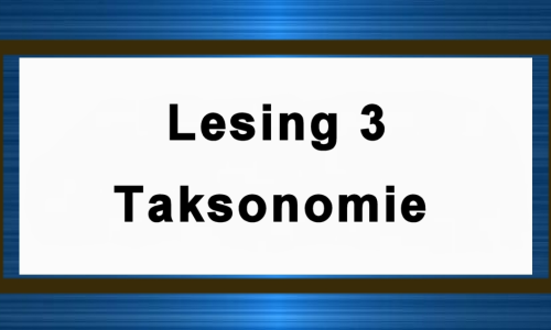 Les 3 Taksonomie