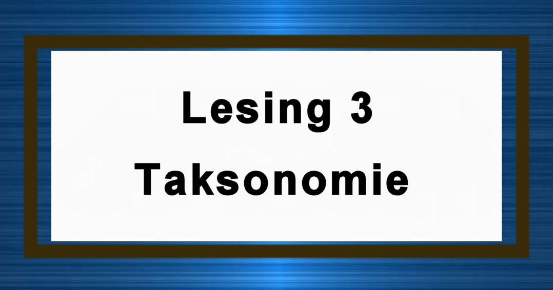 L3 Taksonomie